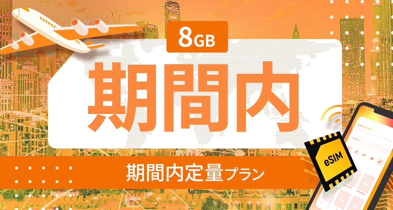 アメリカ・カナダ・メキシコ 8GB / 期間内
